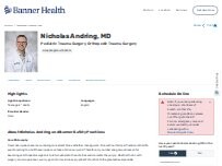 Website Screenshot Nicholas Alan Andring, MD