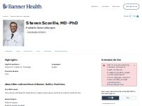 Website Screenshot Steven Davis Scoville, MD-PhD