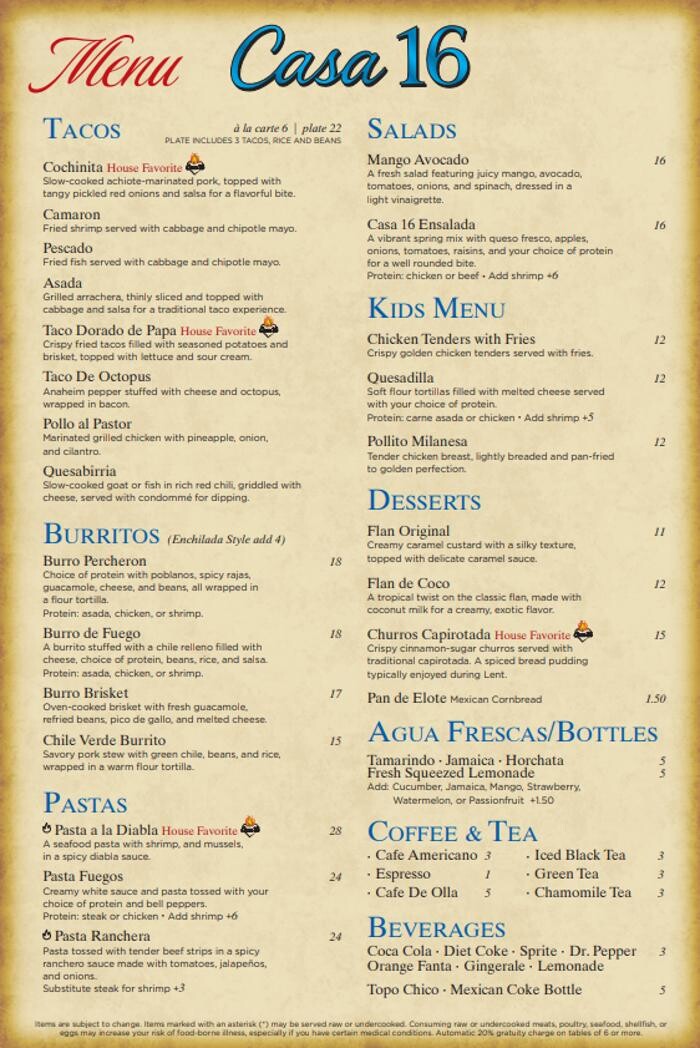 Images Casa 16 Restaurant