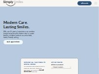 Website Screenshot Simply Smiles of Brooklyn