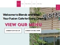 Website Screenshot Blendz and Bites - A Fusion Cafe