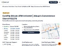 Website Screenshot CoinFlip Bitcoin ATM - Allsup's Convenience Store #102278 (Kermit)