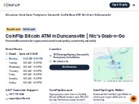 Website Screenshot CoinFlip Bitcoin ATM - Nic's Grab-n-Go (Duncansville)
