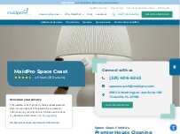 Website Screenshot MaidPro Space Coast