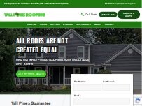Website Screenshot Tall Pines Roofing Inc.