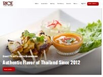 Website Screenshot Rice Fine Thai Cuisine - Bozeman (Downtown)