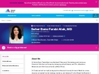 Website Screenshot Seher Banu Farabi Atak, MD