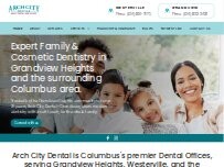 Website Screenshot Arch City Dental - Grandview