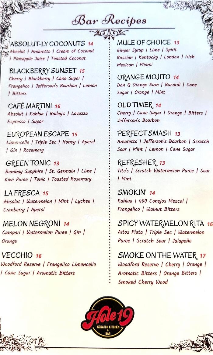 Images Hole 19 - Scratch Kitchen + Bar