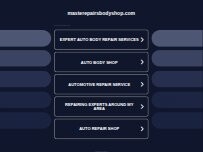 Website Screenshot Master Repairs Body Shop LLC