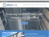 Website Screenshot Lights Out Electric