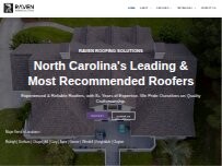 Website Screenshot Raven Roofing Solutions