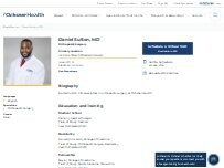 Website Screenshot Daniel Sutton, MD