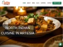 Website Screenshot Curry Lounge - Indian Punjabi fine dine restaurant
