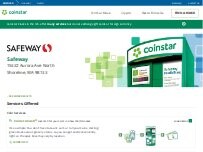 Website Screenshot Coinstar Kiosk