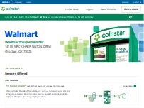 Website Screenshot Coinstar Kiosk