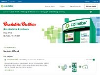 Website Screenshot Coinstar Kiosk