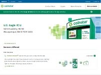 Website Screenshot Coinstar Kiosk