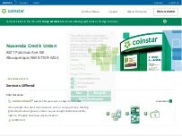 Website Screenshot Coinstar Kiosk