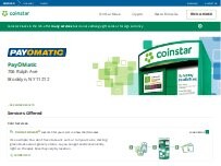 Website Screenshot Coinstar Kiosk