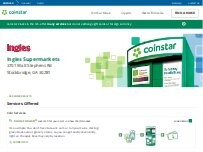 Website Screenshot Coinstar Kiosk