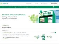 Website Screenshot Coinstar Kiosk
