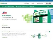 Website Screenshot Coinstar Kiosk
