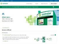 Website Screenshot Coinstar Kiosk