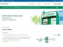 Website Screenshot Coinstar Kiosk