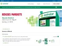 Website Screenshot Coinstar Kiosk