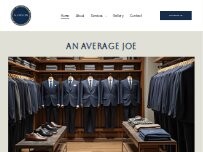 Website Screenshot An Average Joe
