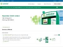 Website Screenshot Coinstar Kiosk