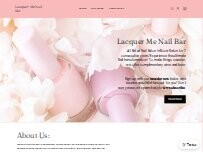 Website Screenshot Lacquer Me Nail Bar
