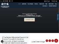 Website Screenshot Lake Creek Village Apartments