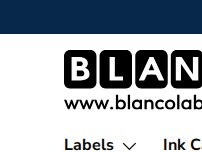 Website Screenshot Blanco Labels