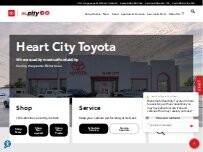 Website Screenshot Heart City Toyota