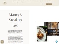 Website Screenshot Mancy's Steakhouse