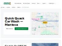 Website Screenshot Quick Quack Car Wash