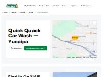Website Screenshot Quick Quack Car Wash