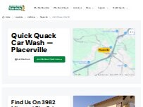 Website Screenshot Quick Quack Car Wash