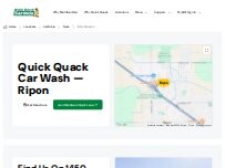 Website Screenshot Quick Quack Car Wash
