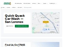 Website Screenshot Quick Quack Car Wash