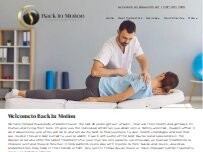 Website Screenshot Back in Motion Chiropractic