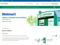 Website Screenshot Coinstar Kiosk