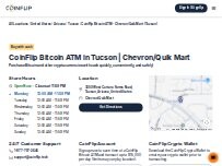 Website Screenshot CoinFlip Bitcoin ATM - Chevron/Quik Mart (Tucson)