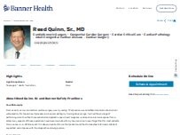 Website Screenshot Reed Donaldson Quinn, Sr., MD