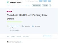 Website Screenshot Main Line HealthCare Primary Care Devon