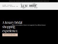 Website Screenshot The Luxe Bride Boutique
