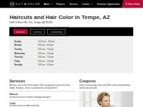 Website Screenshot Fantastic Sams Cut & Color
