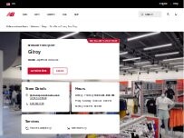 Website Screenshot New Balance Factory Store Gilroy